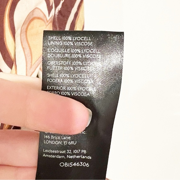 Free People On The Way Out Printed Retro Brown Heart Suit Jacket Only Size 6 - Picture 8 of 8